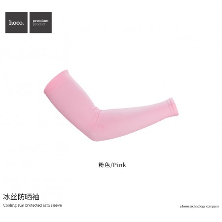 Cooling Sun Protected Arm Sleeve-Pink